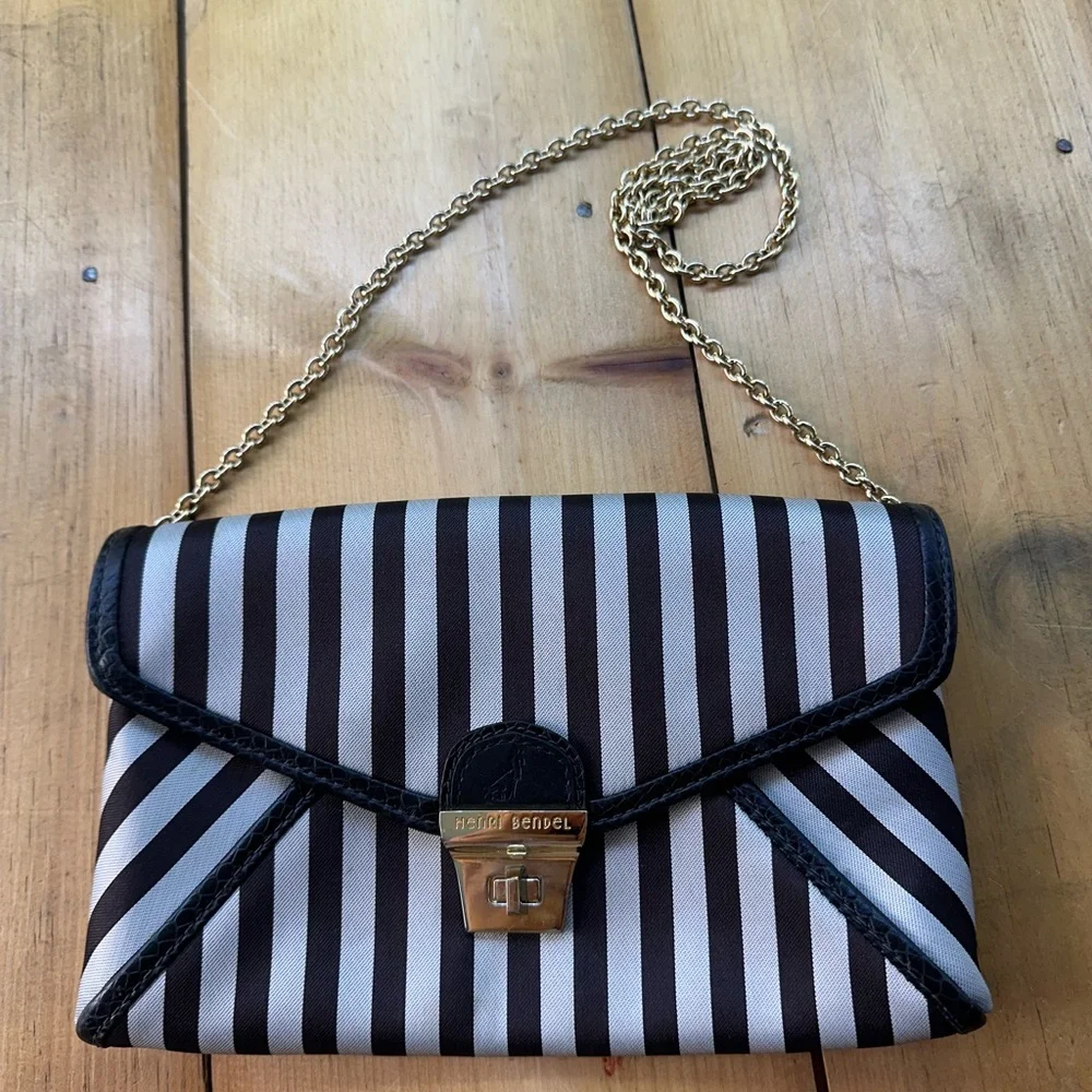 HENRI BENDEL CLUTCH Crossbody with Chain - Picture 1 of 5